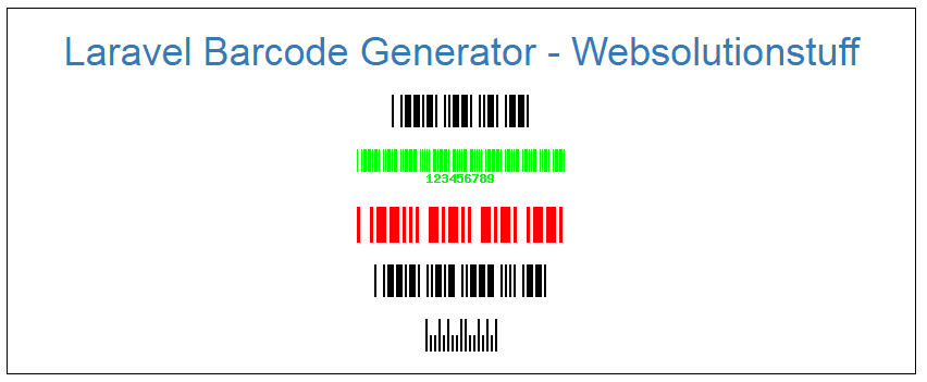 How To Generate Barcode In Laravel
